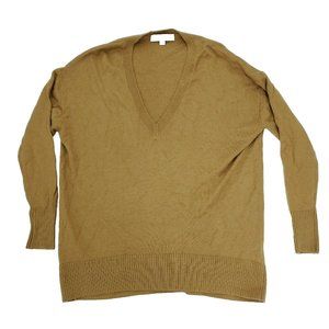 Ann Taylor LOFT Sweater Womens XS Brown V-neck Long Sleeve Pullover